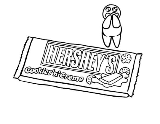 Dibujos de Chocolate de Dibujos Animados para colorear