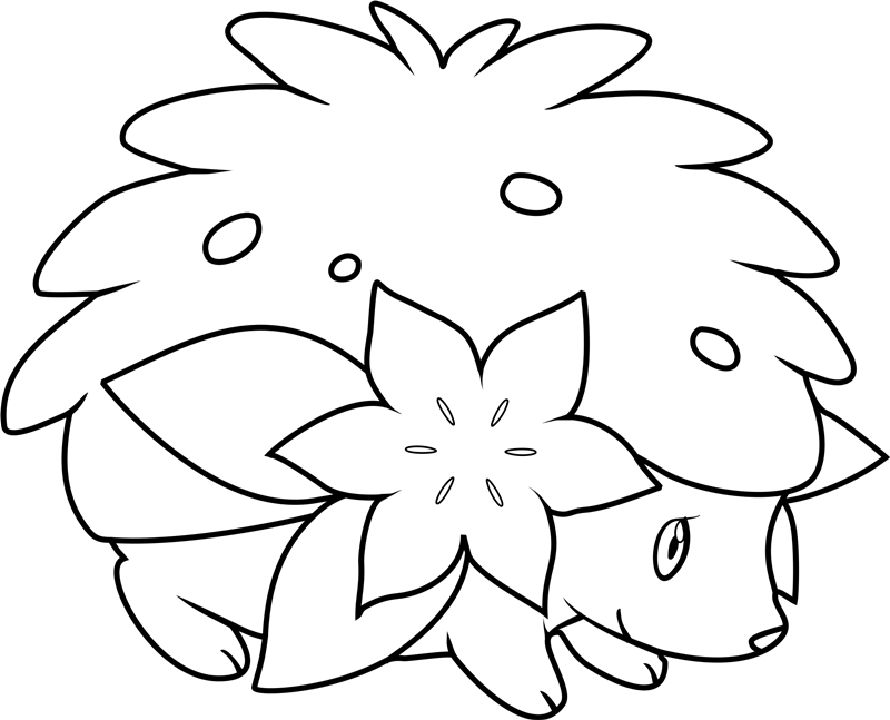 Dibujos de Encantador Pokémon Shaymin para colorear