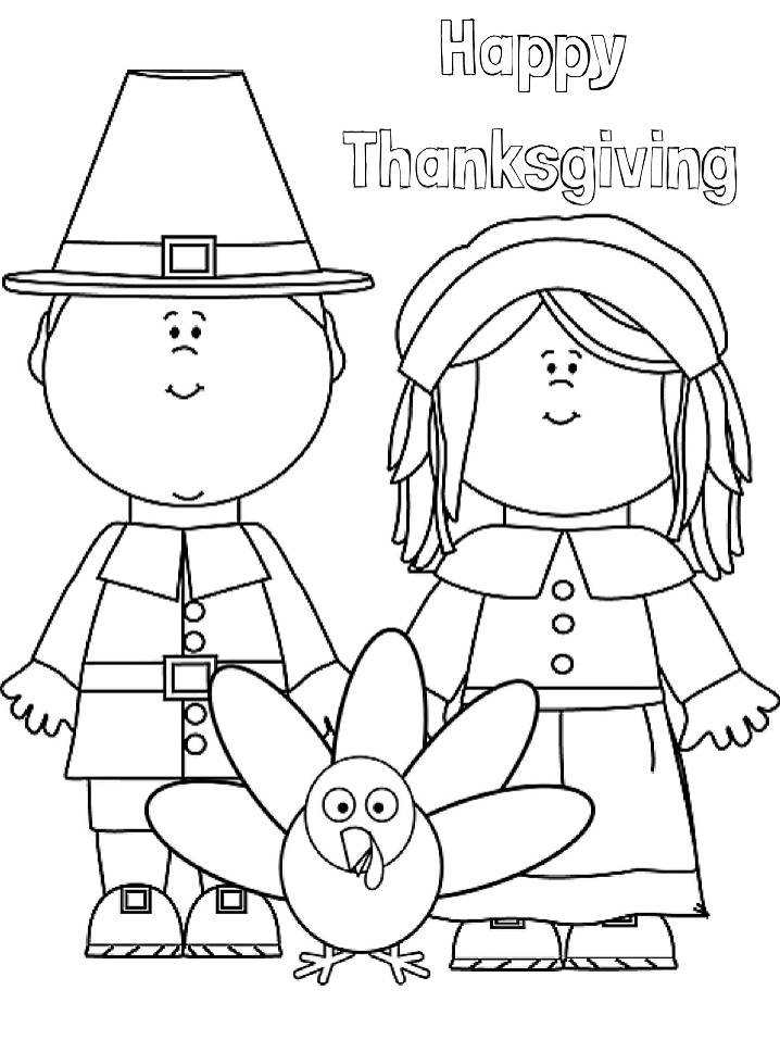 Dibujos de Feliz Día de Acción de Gracias para colorear