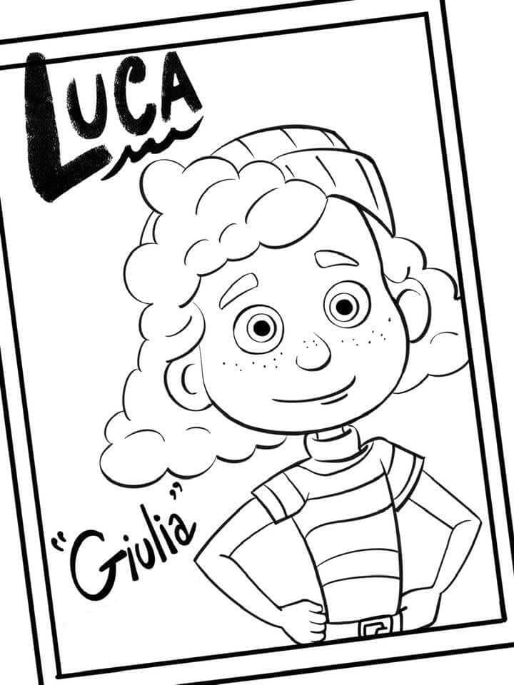 Dibujos de Giulia de Luca para colorear