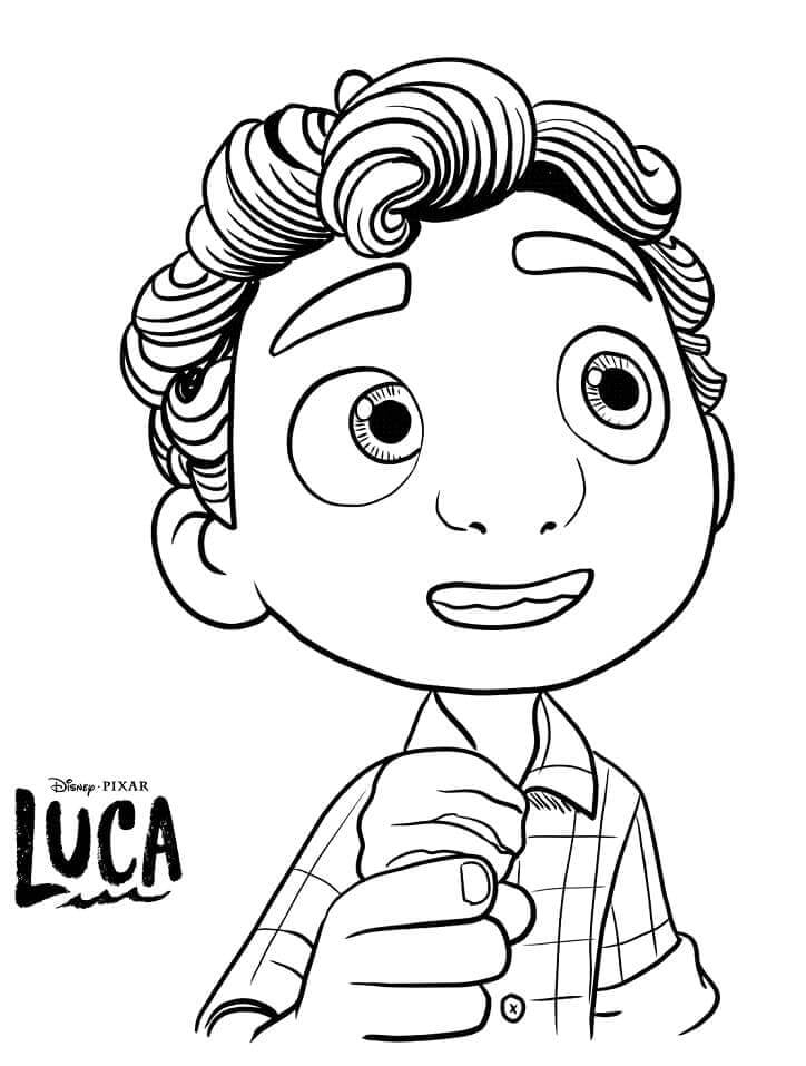 Dibujos de Luca y Helado para colorear
