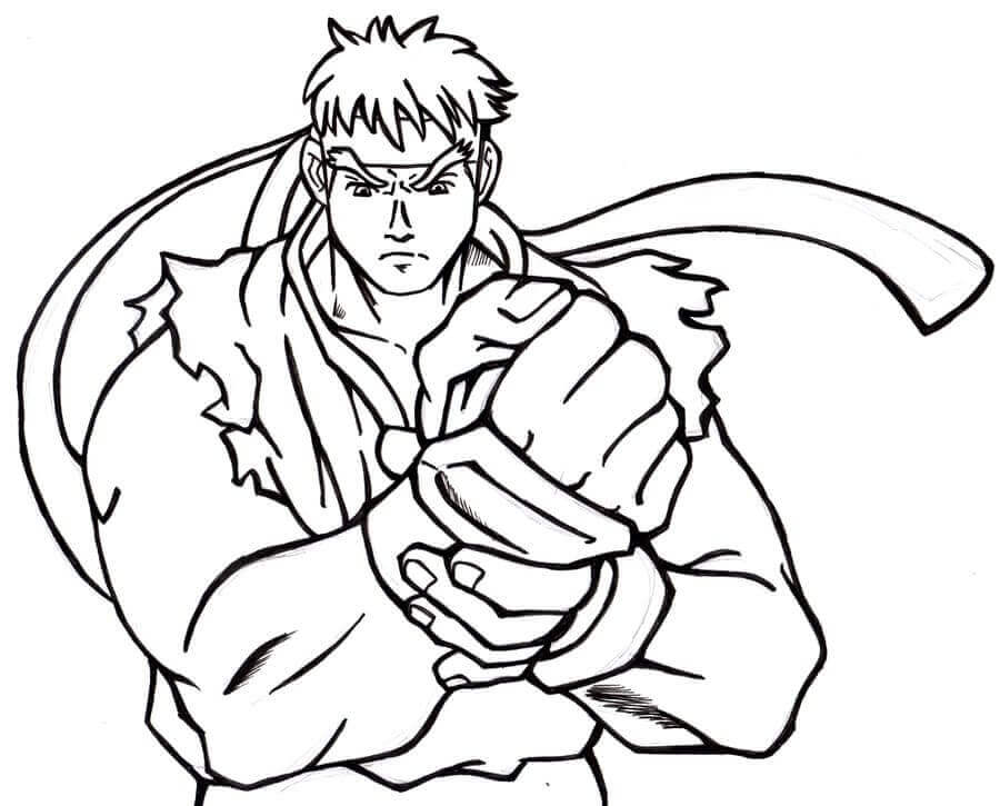Dibujos de Normalidad Ryu para colorear