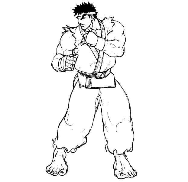 Dibujos de Perfecto Ryu para colorear