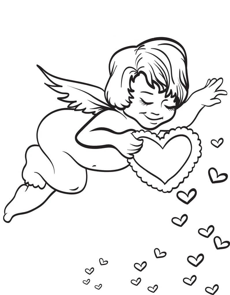 Dibujos de Cupido Perfecto para colorear