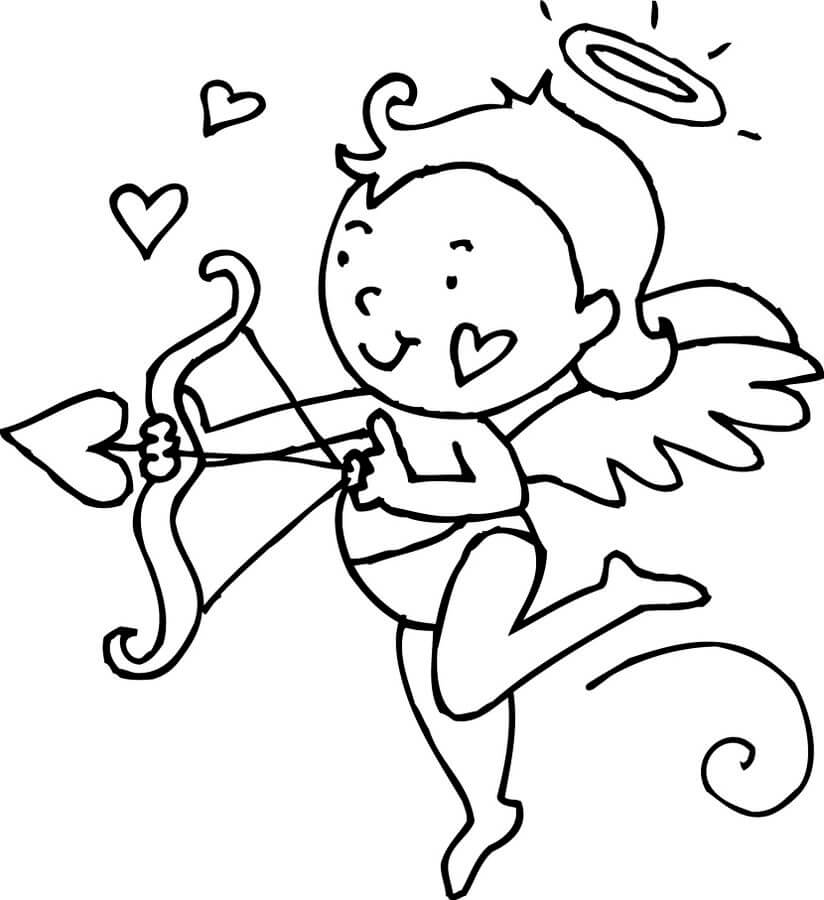 Dibujos de Dibujo de Cupido para colorear