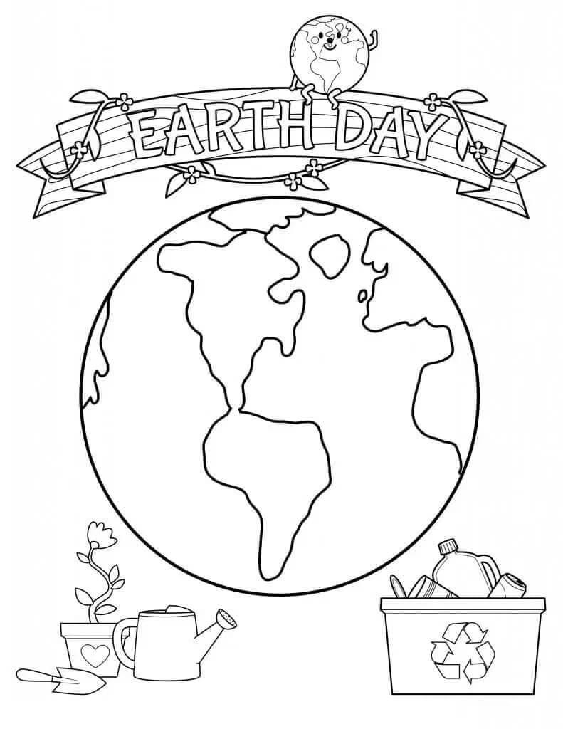 Dibujos de Día de la Tierra 3 para colorear