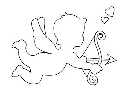 Dibujos de Esquema de Cupido para colorear