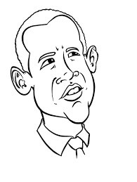 Dibujos de Jefe Obama para colorear