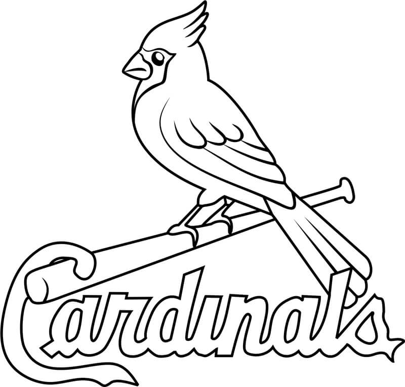 Dibujos de Logotipo del Cardenal para colorear