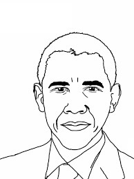 Dibujos de Obama Impresionante para colorear