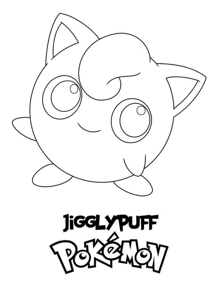 Dibujos de Pokemon Jigglypuff para colorear