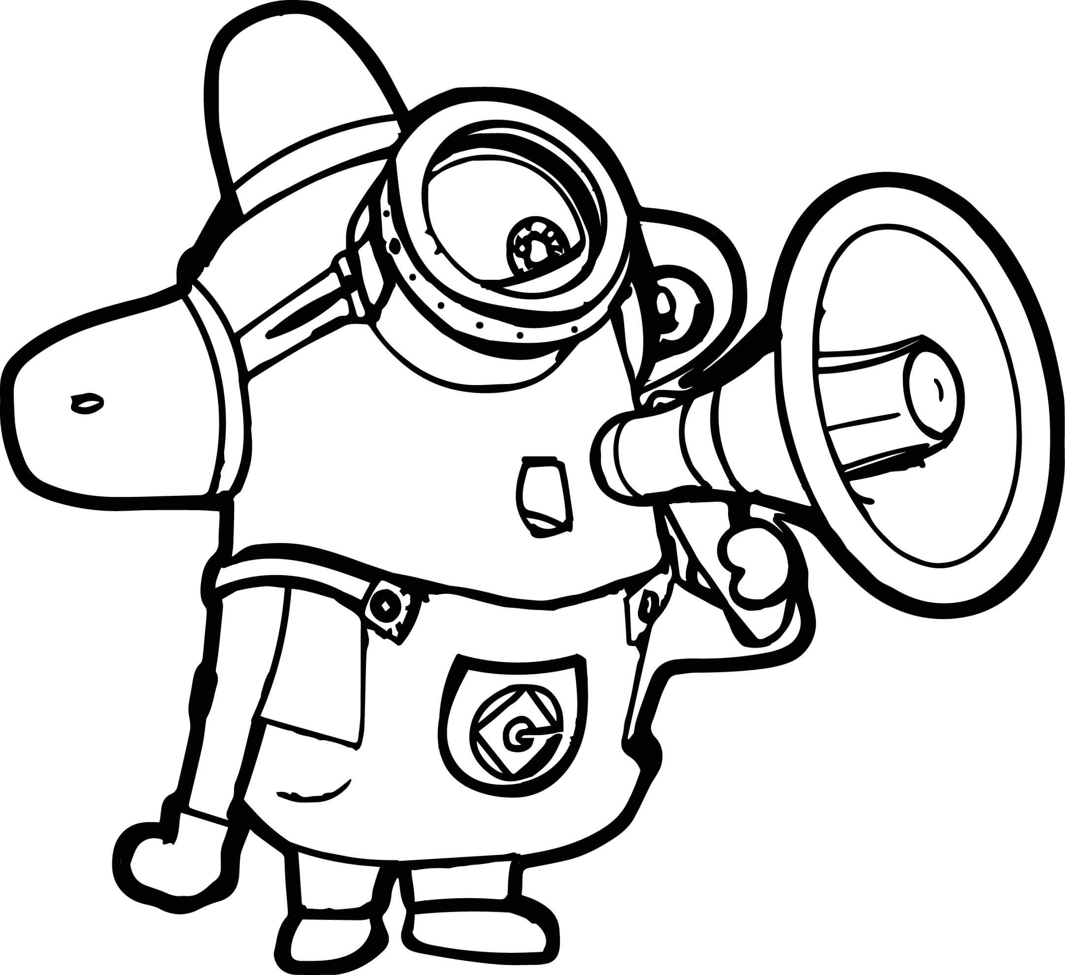 Hello Minion Minions Coloring Page Wecoloringpage The Best Porn Website
